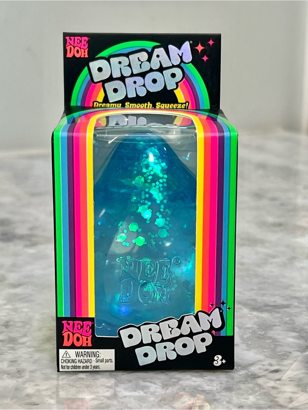 NeeDoh Dream Drop Blue Glitter Toy